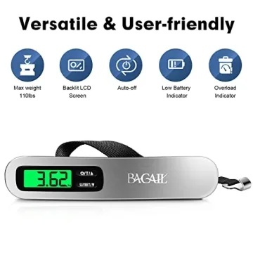 Accurate and Portable BAGAIL Digital Luggage Scale