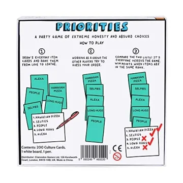 Priorities: Fun Party Game for Ages 12 and Up
