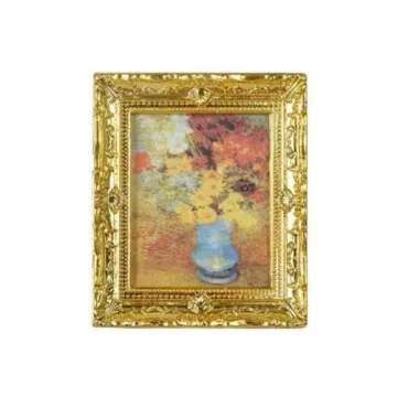 Elegant 1:12 Miniature Wooden Adornment Picture for Minihouses