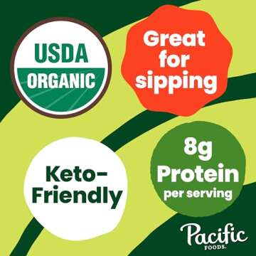 Pacific Foods Organic Chicken Bone Broth With Lemon Balm and Sage, 32 oz Carton