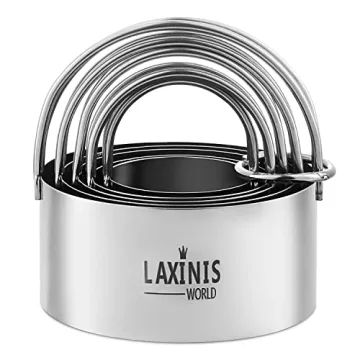 Laxinis Biscuit Cutter Set - 5-Piece Stainless Steel Cutters