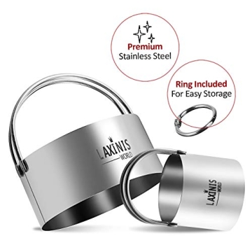 Laxinis Biscuit Cutter Set - 5-Piece Stainless Steel Cutters