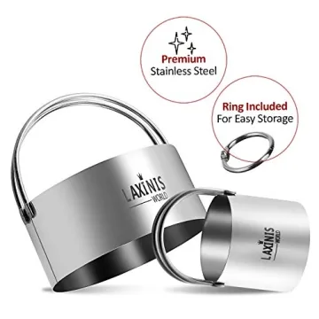 Laxinis Biscuit Cutter Set - 5-Piece Stainless Steel Cutters