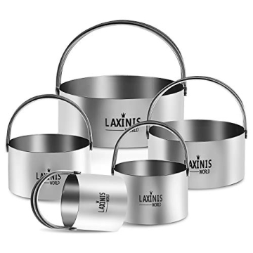 Laxinis Biscuit Cutter Set - 5-Piece Stainless Steel Cutters