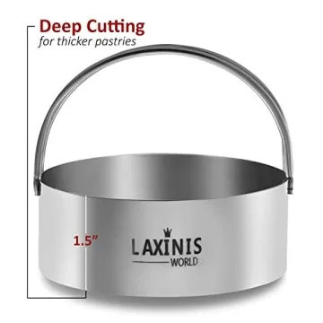 Laxinis Biscuit Cutter Set - 5-Piece Stainless Steel Cutters