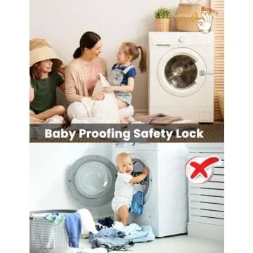ROTOPATA 2 Pack Childproof Cabinet Locks for Home Safety