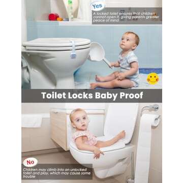 ROTOPATA 2 Pack Childproof Cabinet Locks for Home Safety