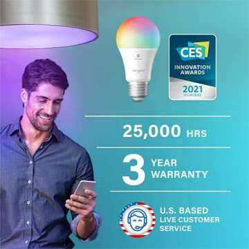 Sengled Light Bulb, S1 Auto Pairing with Alexa Devices, Color Changing , Smart Light that Work with ...