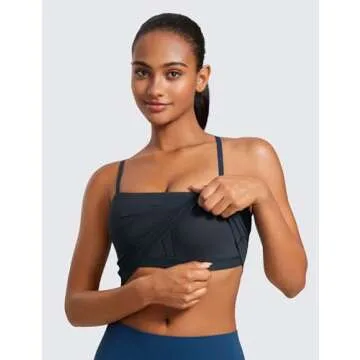 CRZ YOGA Butterluxe Longline Sports Bra for Women
