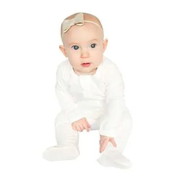 Owlivia Organic Cotton Baby Pajamas, Boys Girls Zip Front Sleep 'N Play, Footed Sleeper, Long Sleeve...