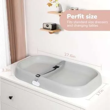 Tawbutiar Changing Pad,Organic 100% Natural Premium Latex from Malaysia Jungle,28"×16.5" Baby Ergon...