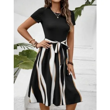 LIGHT DOT Women's A-Line Summer Dress for Elegance