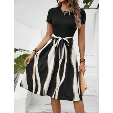 LIGHT DOT Women's A-Line Summer Dress for Elegance