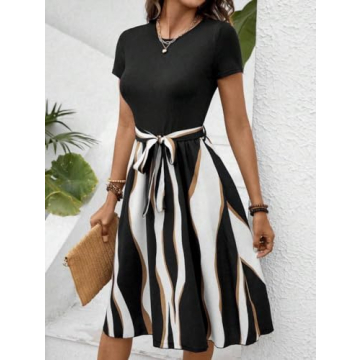 LIGHT DOT Women's A-Line Summer Dress for Elegance