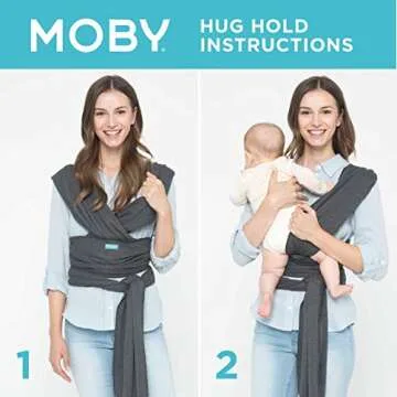 Moby Flex Baby Wrap Carrier - Ideal for Active Parents