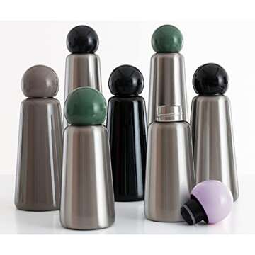 Lund London Midnight Black Sports Bottle - 500ml Insulated