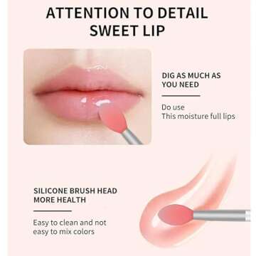 Moisturizing Lip Sleeping Mask, Hydrating & Prevention Dry and Cracked Lip Scrubs Exfoliator & Moist...