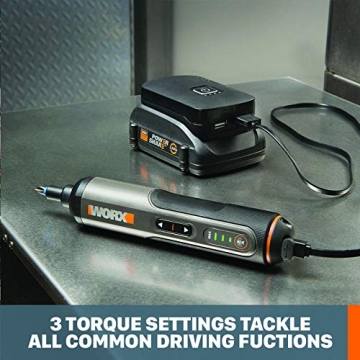 WORX WX240L Screwdriver with LED Lighting & 12 Bits