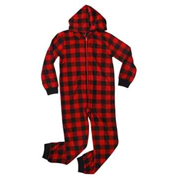 PRINCE OF SLEEP Hooded Plush Jumpsuit Pajamas for Kids