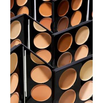 Sleek MakeUp Contour and Highlighting Makeup Kit - Contouring Foundation / Concealer Palette - Not tested on Animals & Hypoallergenic for Dark and Extra Dark Skin tones - 12g/0.42 ox