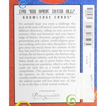 Can You Name Them All Knowlede Cards: A Quiz Deck on Everything from the Three Musketeers to the Seven Seas
