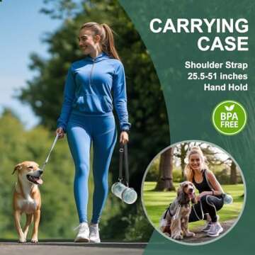 Gardner Pet 2-in-1 Portable Dog Water Bottle with Food Container