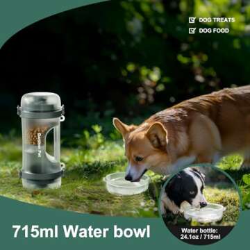 Gardner Pet 2-in-1 Travel Dog Water Bottle for Adventures