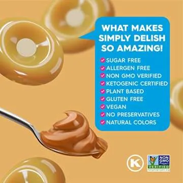 Simply Delish Instant Delicious Butterscotch 6 Pack Pudding Mix - Delicious Guilt Free Desserts - All Natural, Sugar Free, Non GMO, Gluten Free, Fat Free, & Vegan