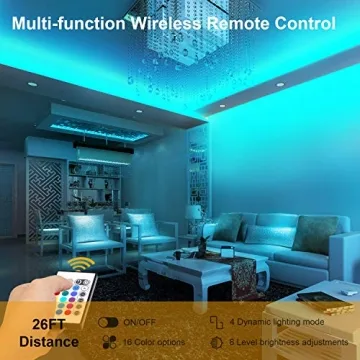 16.4FT TV LED Backlight Strip with Music Sync & Remote