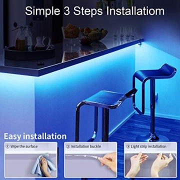 16.4FT TV LED Backlight Strip with Music Sync & Remote