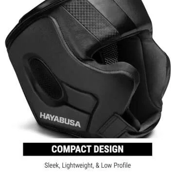 Hayabusa T3 Boxing Headgear Adjustable - Black, Medium