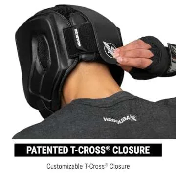 Hayabusa T3 Boxing Headgear Adjustable - Black, Medium