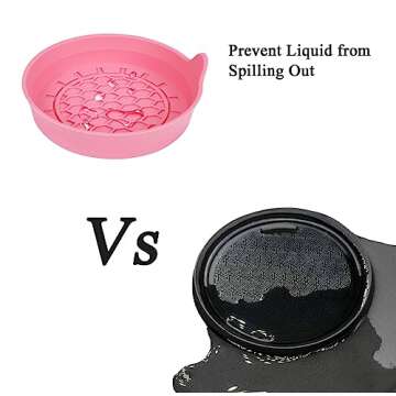 Amooca Automotive Cup Holders Universal Car Cup Coaster Waterproof Non-Slip Sift-Proof Spill Holder Car Interior Accessories 2 Pack Sakura Pink