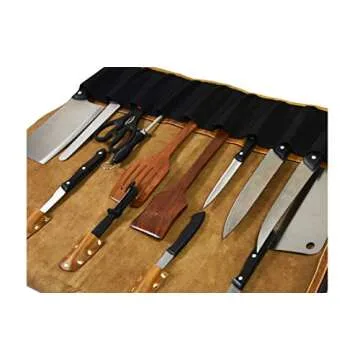 Aaron Leather Knife Roll - Premium Leather Chef Case
