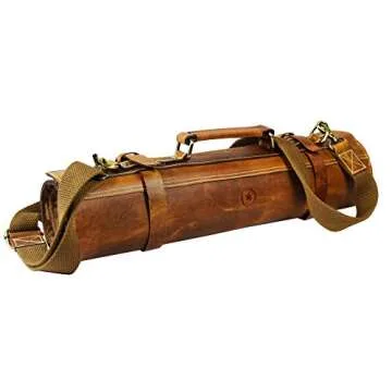 Aaron Leather Knife Roll - Premium Leather Chef Case