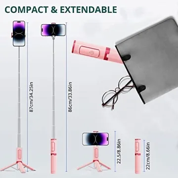 Compact COLORLIZARD Selfie Stick Tripod for Easy Travel