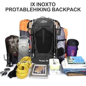 IX INOXTO Hiking Backpack 35L with Water Bladder