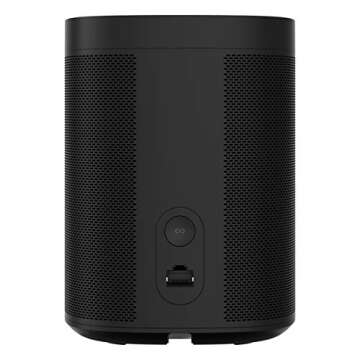 Sonos Four Room Set One SL - The Powerful Microphone-Free Speaker for Music and More - Black
