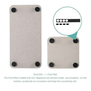 Diatomite Soap Dish Set for Modern Home Organization