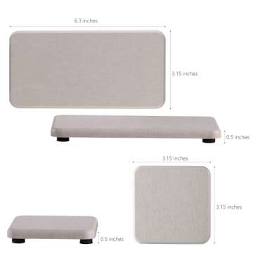 Diatomite Soap Dish Set for Modern Home Organization