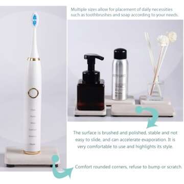 Diatomite Soap Dish Set for Modern Home Organization