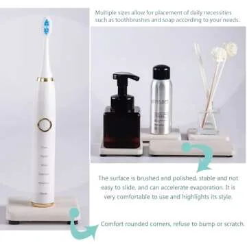 Diatomite Soap Dish Set for Modern Home Organization