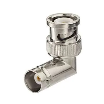 Eightwood 5pcs BNC Male to Female Elbow Right Angle Adapter 50ohm