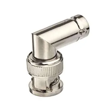 Eightwood 5pcs BNC Male to Female Elbow Right Angle Adapter 50ohm