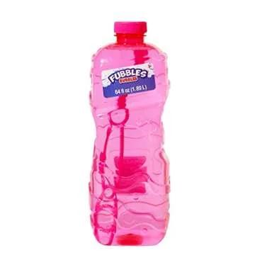 Fubbles Bubbles 64oz Non Toxic Solution with Wand for Kids