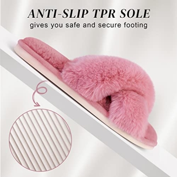 Cozy Parlovable Pink Fuzzy Slippers for Ultimate Comfort