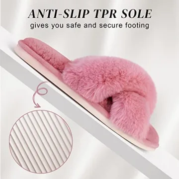 Cozy Parlovable Pink Fuzzy Slippers for Ultimate Comfort