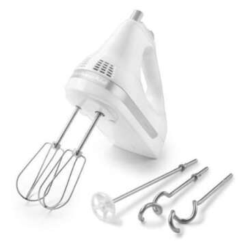 Effortless KitchenAid KHM53WH Hand Mixer for Easy Baking