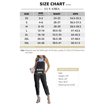 Luvamia Women's Adjustable Denim Bib Overalls - Fashion-Forward