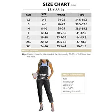 Luvamia Women's Adjustable Denim Bib Overalls - Fashion-Forward